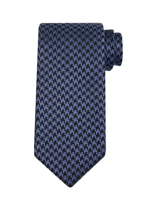 Men's Houndstooth Jacquard Silk Tie