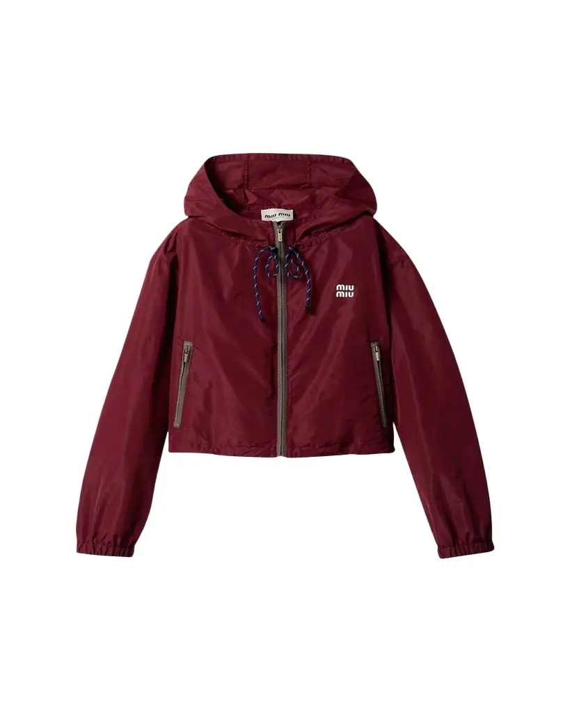 Miu Miu Technical Nylon Parka Jacket | Image 1 Miu Miu Technical Nylon Parka Jacket | Image 1
