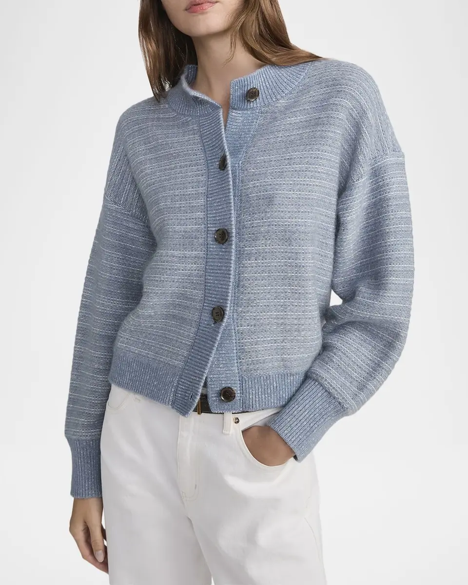 FRAME The Jacquard Femme Cardigan | Thumbnail 3 FRAME The Jacquard Femme Cardigan | Thumbnail 3