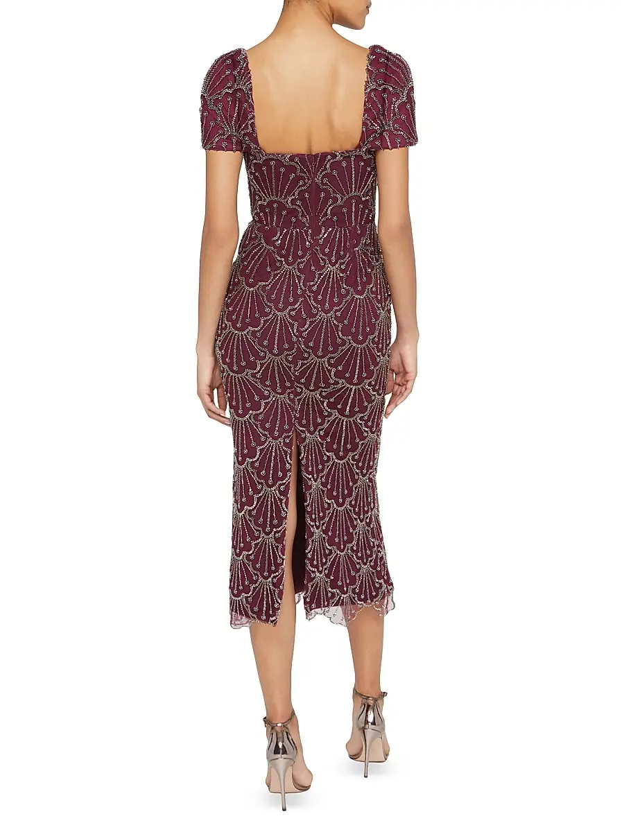 THEIA Women's Serena Beaded Cocktail Dress | Thumbnail 5 THEIA Women's Serena Beaded Cocktail Dress | Thumbnail 5