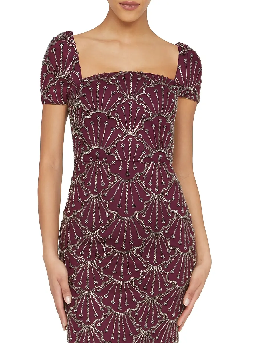 THEIA Women's Serena Beaded Cocktail Dress | Thumbnail 6 THEIA Women's Serena Beaded Cocktail Dress | Thumbnail 6