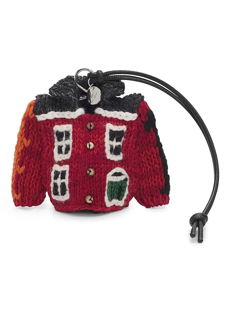 JW Anderson Men's House Cardigan Charm - Dark Brown | Image 1 JW Anderson Men's House Cardigan Charm - Dark Brown | Image 1