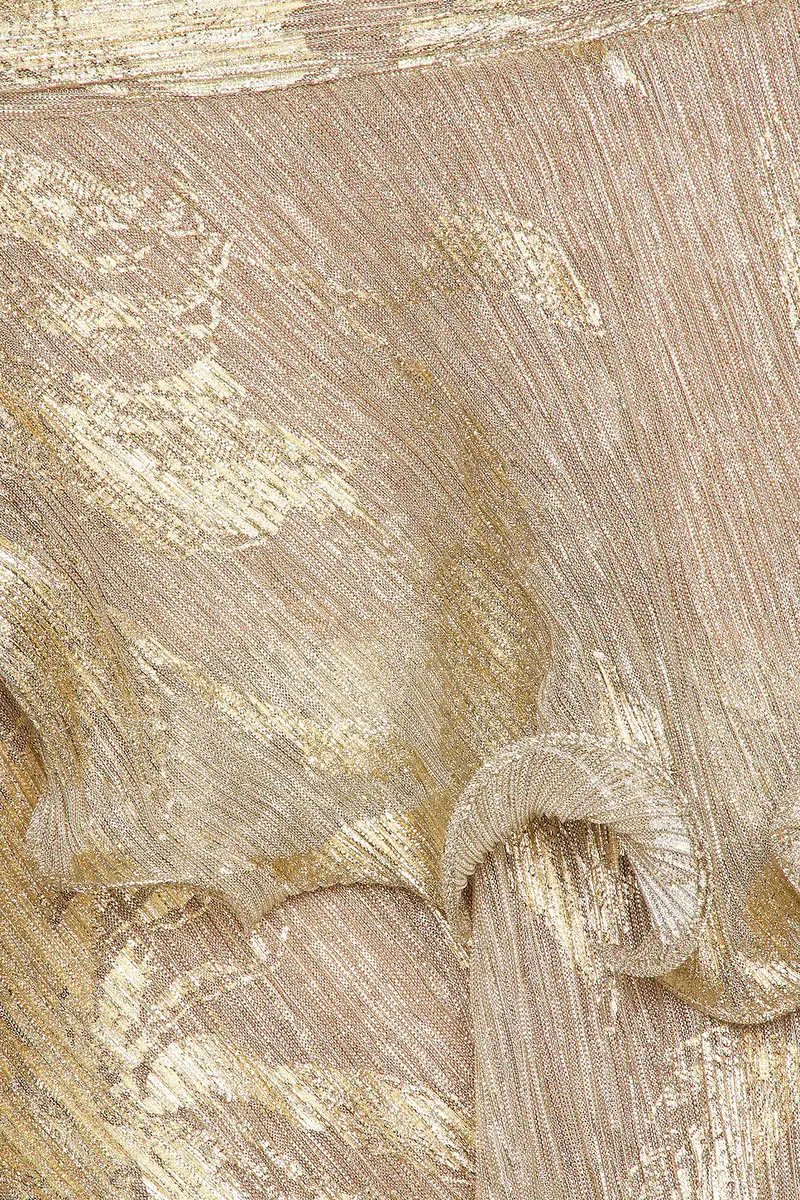 PatBo Golden Dust Lurex Plunge Dress | Thumbnail 4