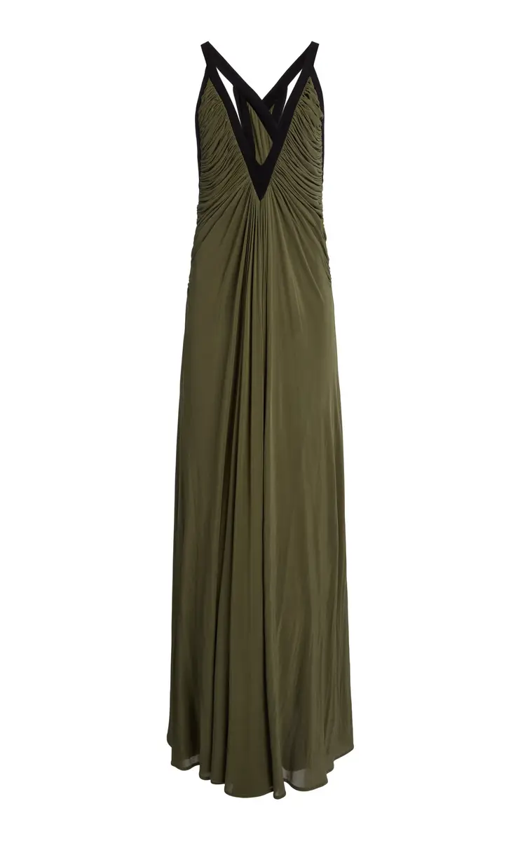 Christopher Esber Suspended Jersey Outline Maxi Dress