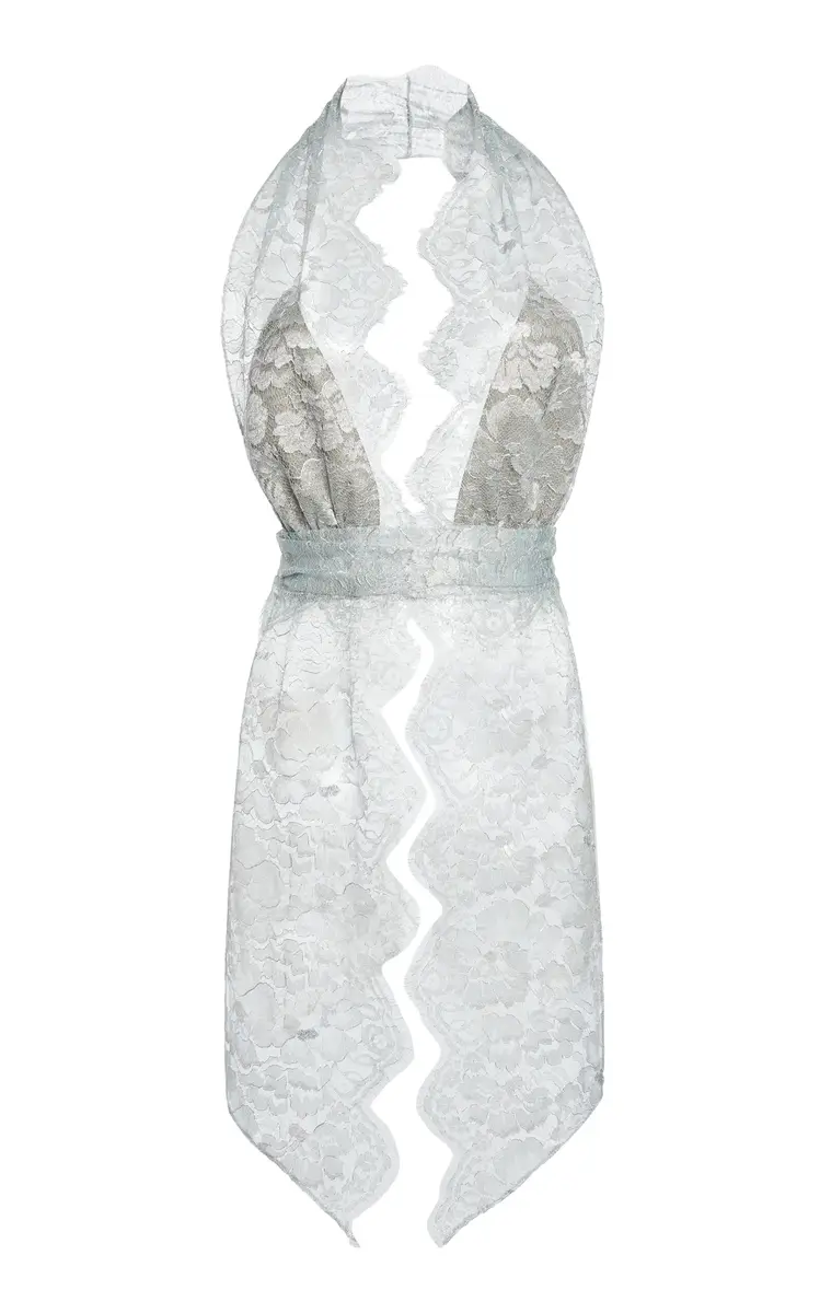 Christopher Esber Moonlit Patina Lace Scarf Top | Image 1 Christopher Esber Moonlit Patina Lace Scarf Top | Image 1