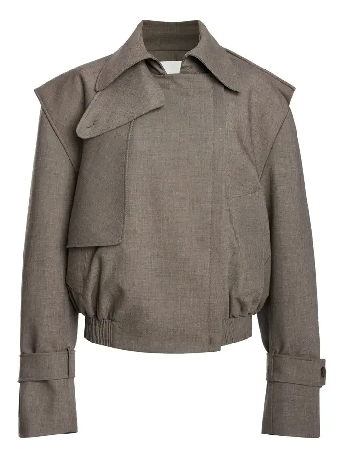 Cropped Bomber Jacket