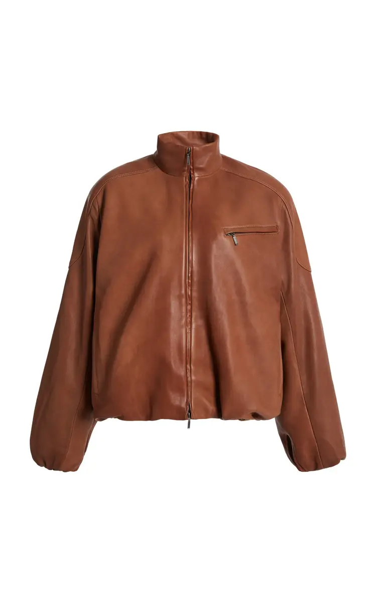 Christopher Esber Dannie Leather Bomber Jacket