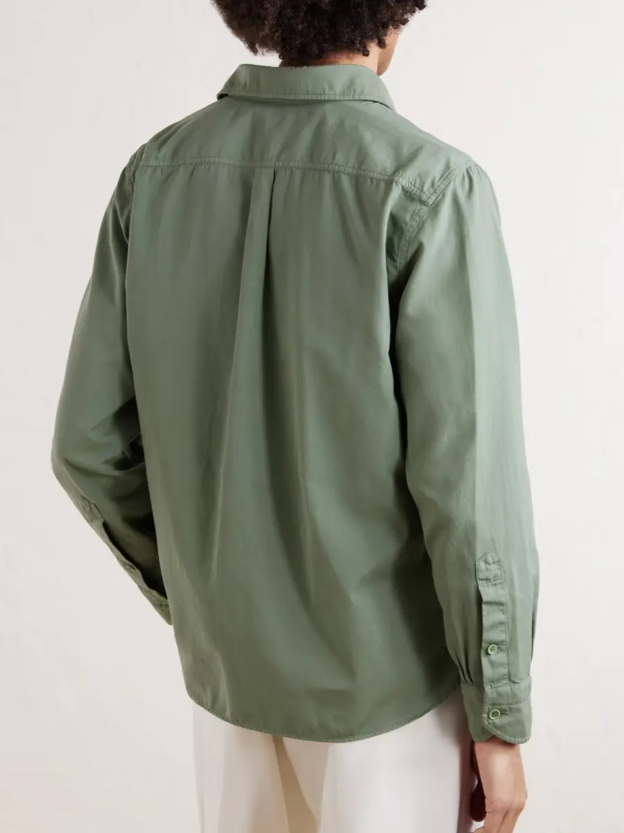 Tom Ford Cotton and Silk-Blend Shirt - Men | Thumbnail 4 Tom Ford Cotton and Silk-Blend Shirt - Men | Thumbnail 4