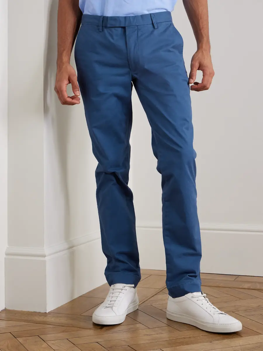 Polo Ralph Lauren Greenwich Straight-Leg Cotton-Blend Trousers - Men | Thumbnail 3 Polo Ralph Lauren Greenwich Straight-Leg Cotton-Blend Trousers - Men | Thumbnail 3
