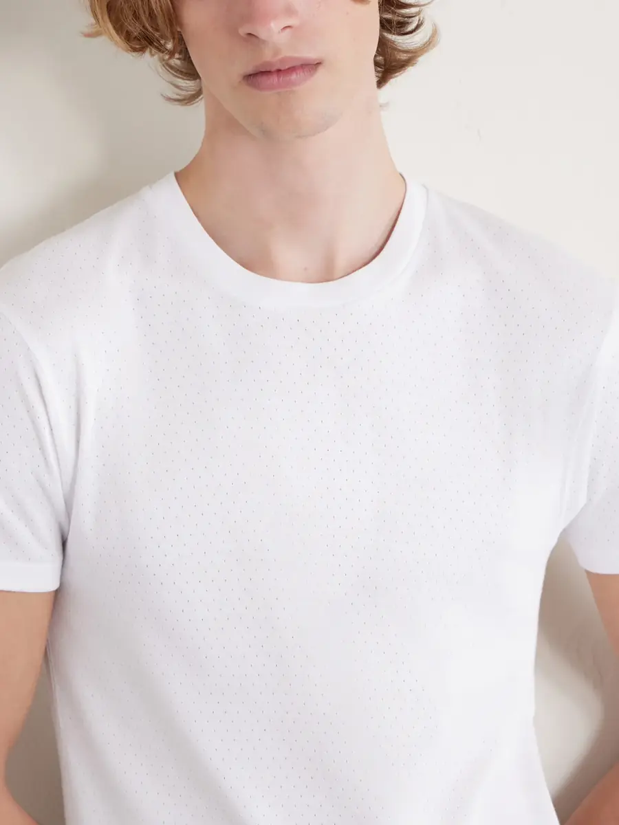 Tom Ford Pointelle-Knit Cotton T-Shirt - Men | Thumbnail 5