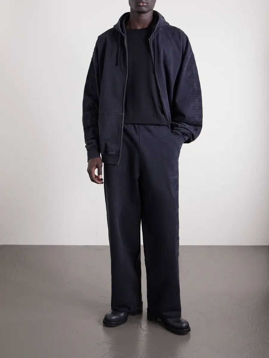 Vetements Straight-Leg Logo-Embroidered Cotton-Jersey Sweatpants - Men | Thumbnail 2
