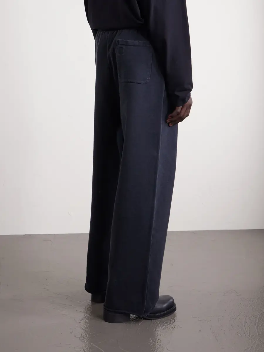 Vetements Straight-Leg Logo-Embroidered Cotton-Jersey Sweatpants - Men | Thumbnail 4