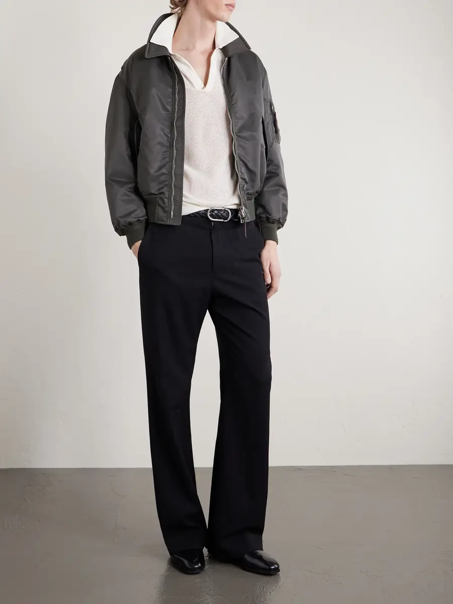 Tom Ford Open-Knit Sea Island Cotton and Silk-Blend Polo Shirt - Men | Thumbnail 2 Tom Ford Open-Knit Sea Island Cotton and Silk-Blend Polo Shirt - Men | Thumbnail 2