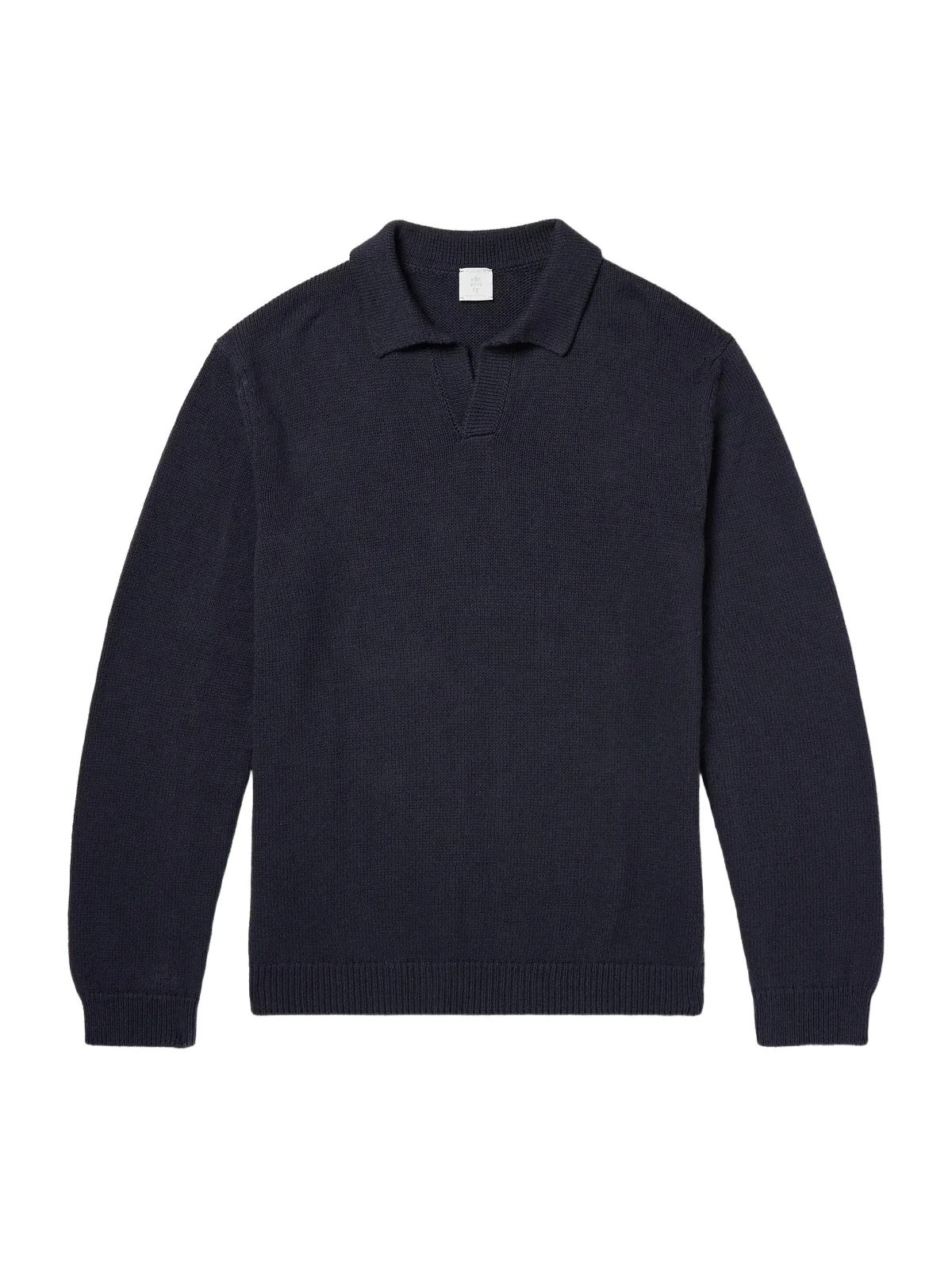 Cotton and Silk-Blend Polo Sweater - Men Cotton and Silk-Blend Polo Sweater - Men