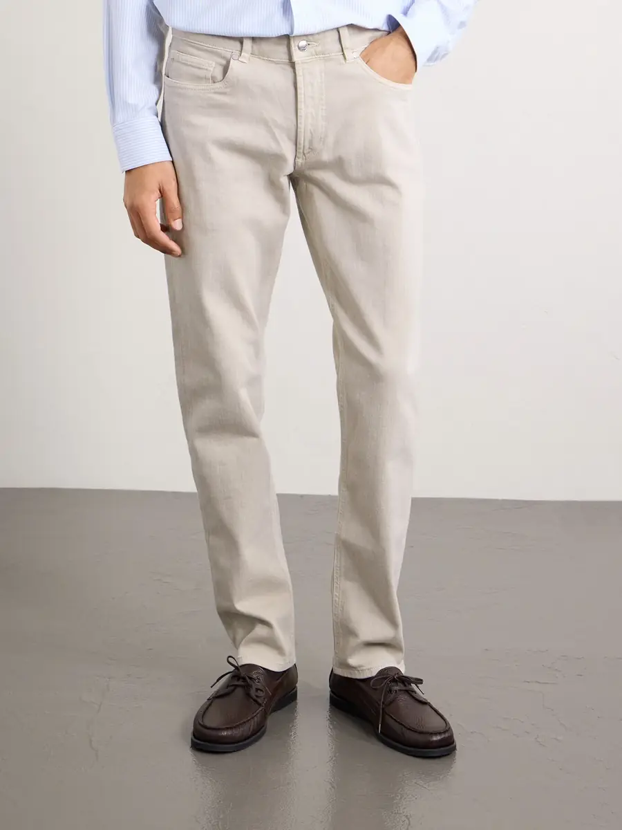 Peter Millar Fairfield Straight-Leg Garment-Dyed Jeans - Men | Thumbnail 3 Peter Millar Fairfield Straight-Leg Garment-Dyed Jeans - Men | Thumbnail 3
