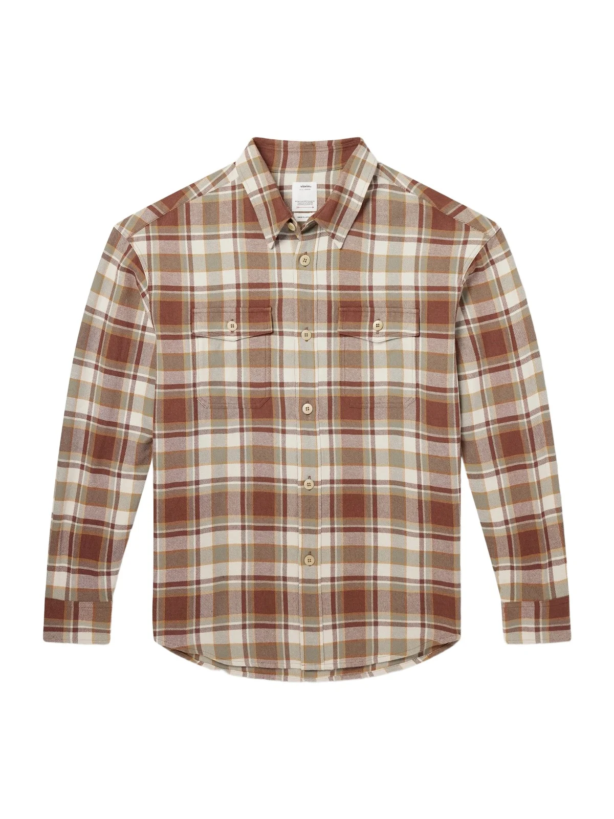 Lumber Checked Wool and Linen-Blend Twill Shirt - Men Lumber Checked Wool and Linen-Blend Twill Shirt - Men