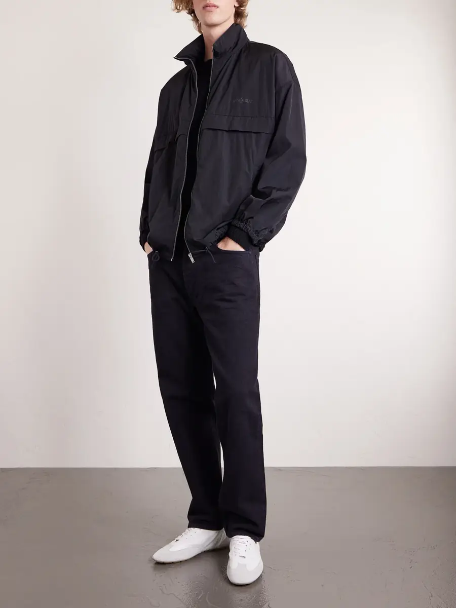 Saint Laurent Logo-Print Shell Blouson Jacket IT 46 | Thumbnail 2
