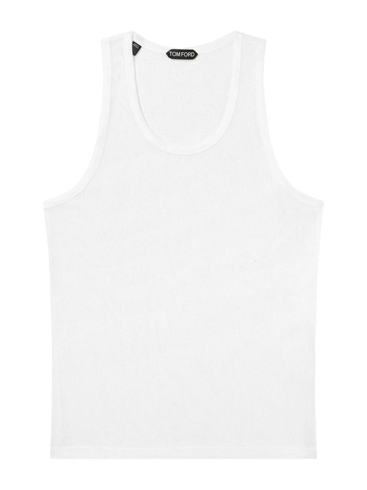 Tom Ford Open-Knit Cotton Tank Top - Men