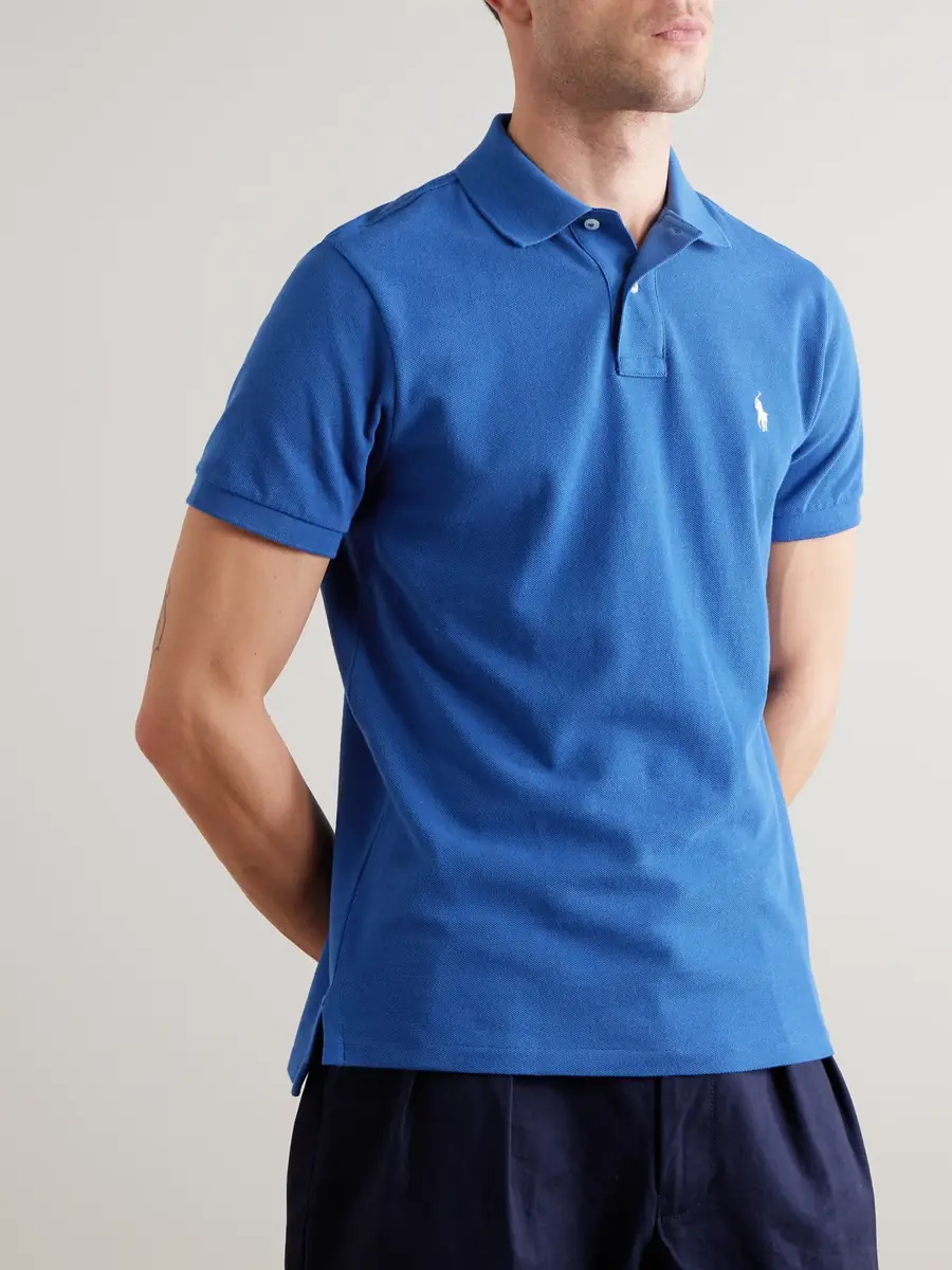 Polo Ralph Lauren Logo-Embroidered Cotton-Piqué Polo Shirt - Men | Thumbnail 3
