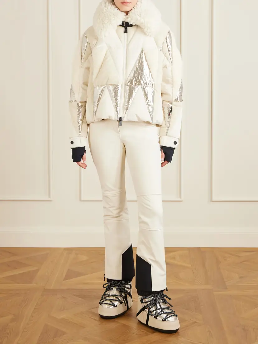 Moncler Grenoble + Moon Boot Icon Metallic Shell And Leather Snow Boots | Thumbnail 2 Moncler Grenoble + Moon Boot Icon Metallic Shell And Leather Snow Boots | Thumbnail 2