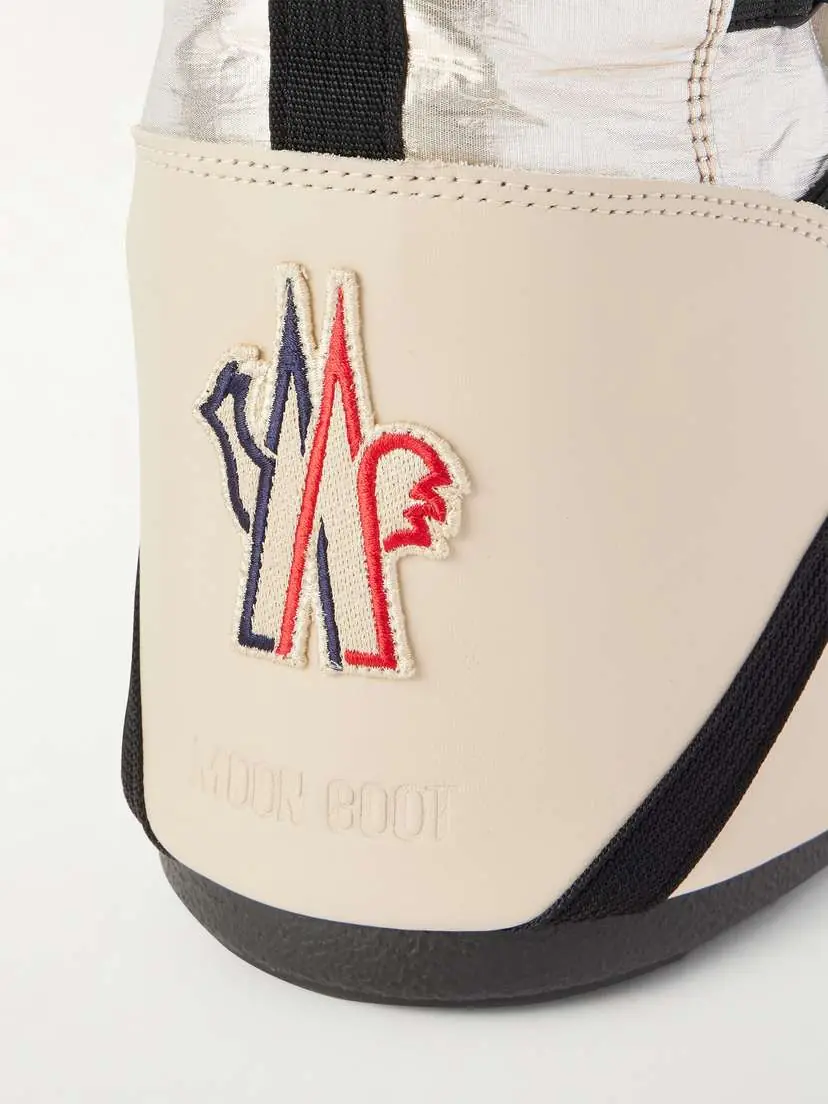 Moncler Grenoble + Moon Boot Icon Metallic Shell And Leather Snow Boots | Thumbnail 5 Moncler Grenoble + Moon Boot Icon Metallic Shell And Leather Snow Boots | Thumbnail 5