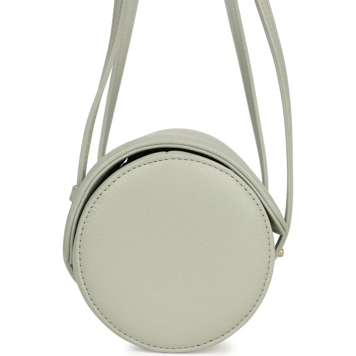Chanel Chanel Preppy Coco Bowling Bag Light Green Shiny Caviar Brushed Gold Hardware | Thumbnail 3