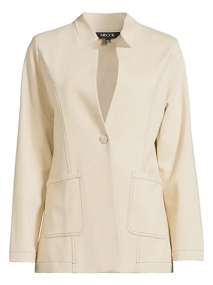 Women's Tailored Ponte One-Button Blazer Women's Tailored Ponte One-Button Blazer