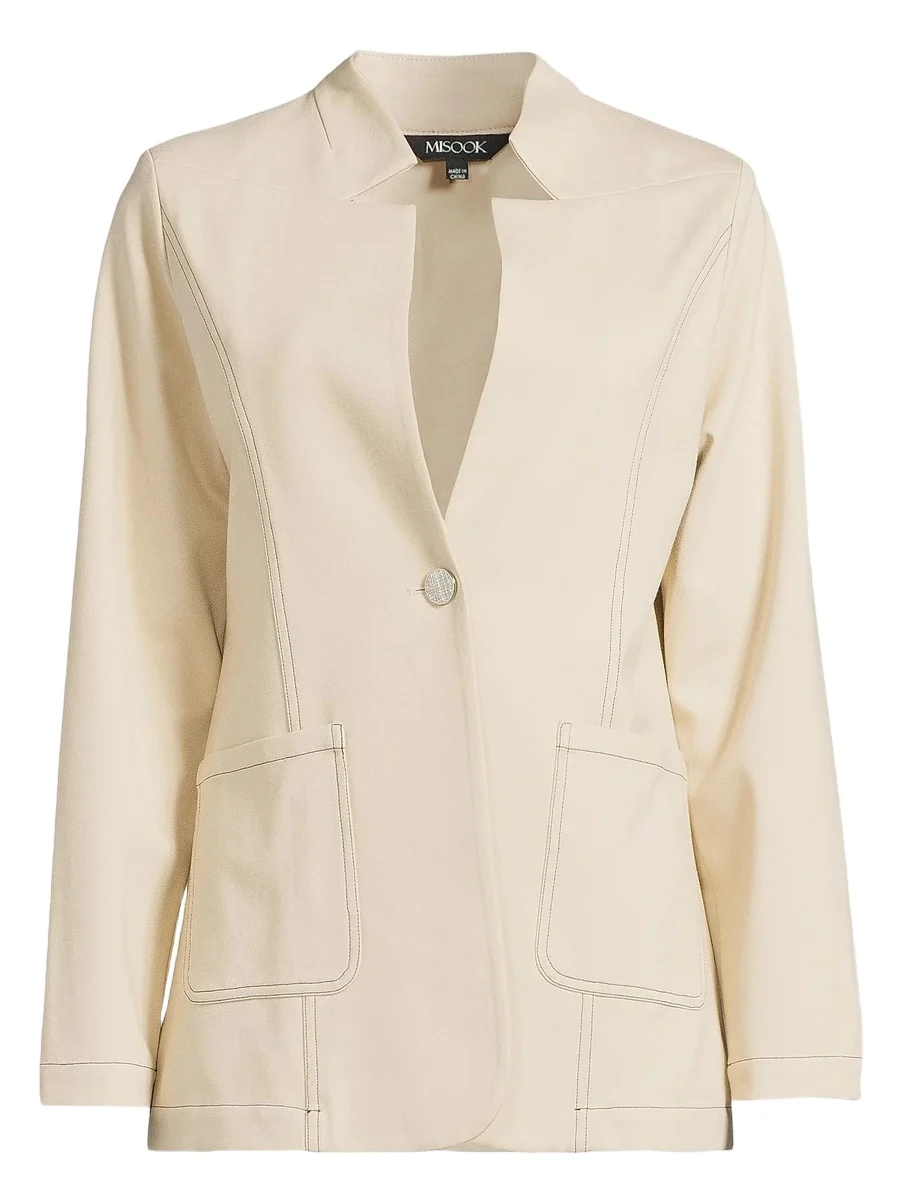 Women's Tailored Ponte One-Button Blazer