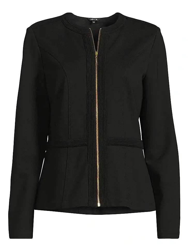 Women's Heritage Stretch Ponte Zip-Up Jacket