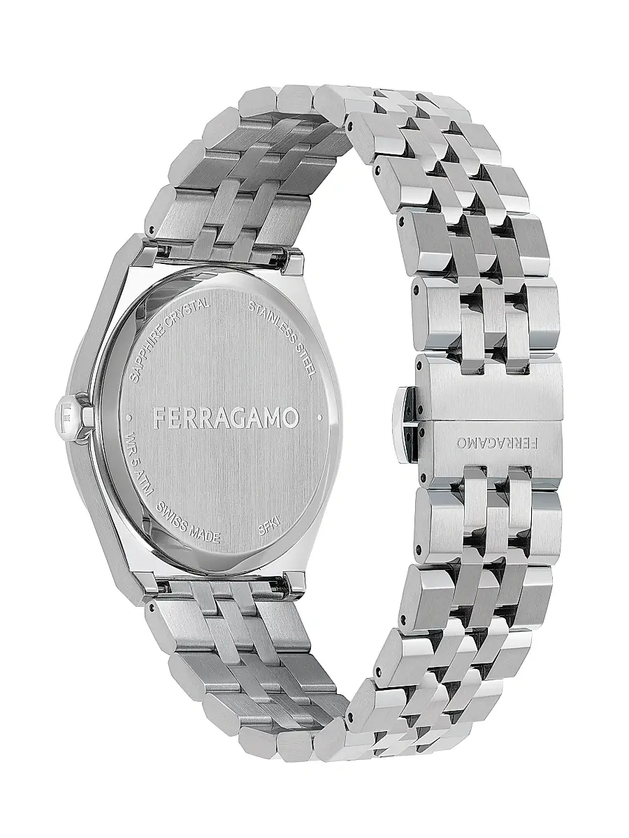 FERRAGAMO Men's Vega Stainless Steel Bracelet Watch/40MM - Silver | Thumbnail 3 FERRAGAMO Men's Vega Stainless Steel Bracelet Watch/40MM - Silver | Thumbnail 3