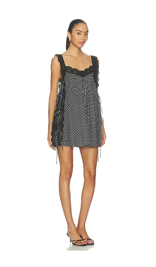 CAROLINE CONSTAS Lucilla Eyelet Mini Dress | Thumbnail 2