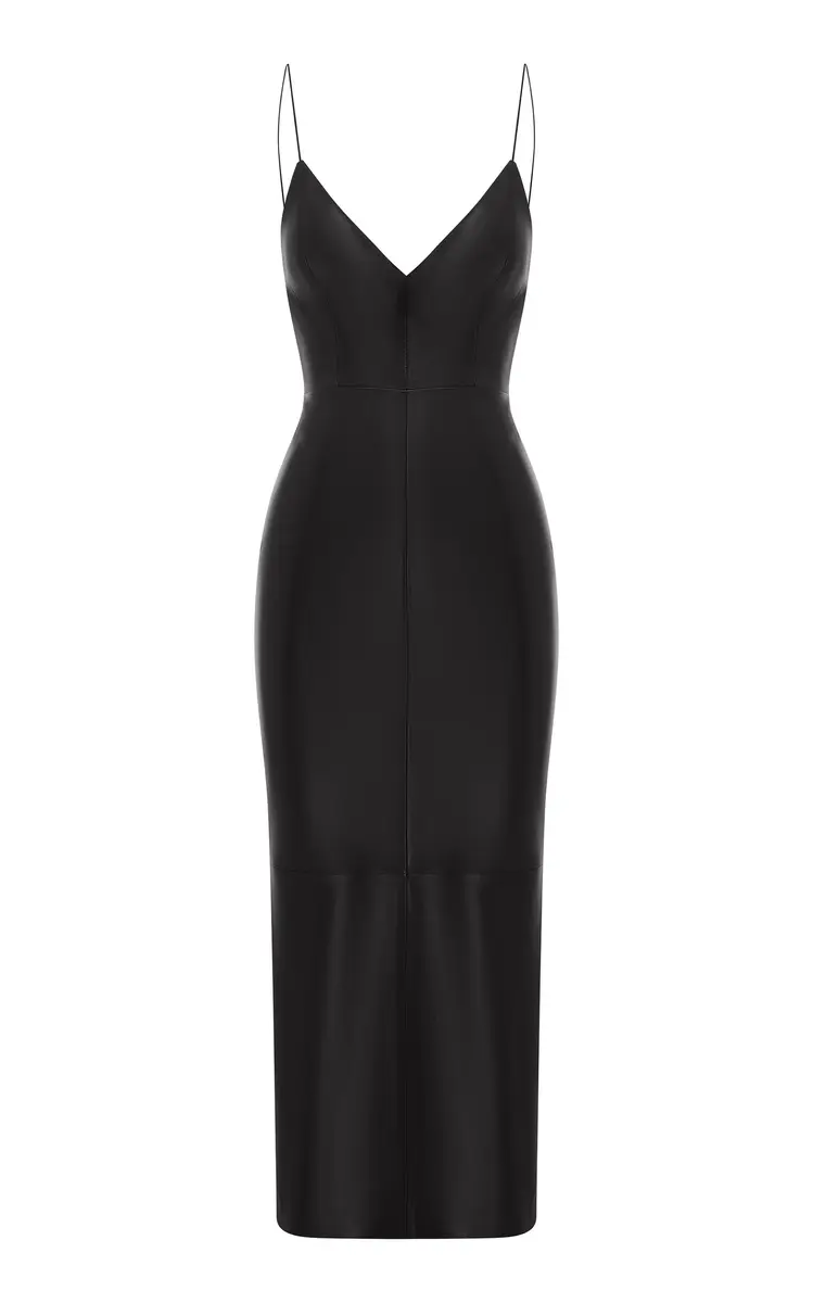 Alex Perry Leather Bikini Midi Dress | Image 1 Alex Perry Leather Bikini Midi Dress | Image 1