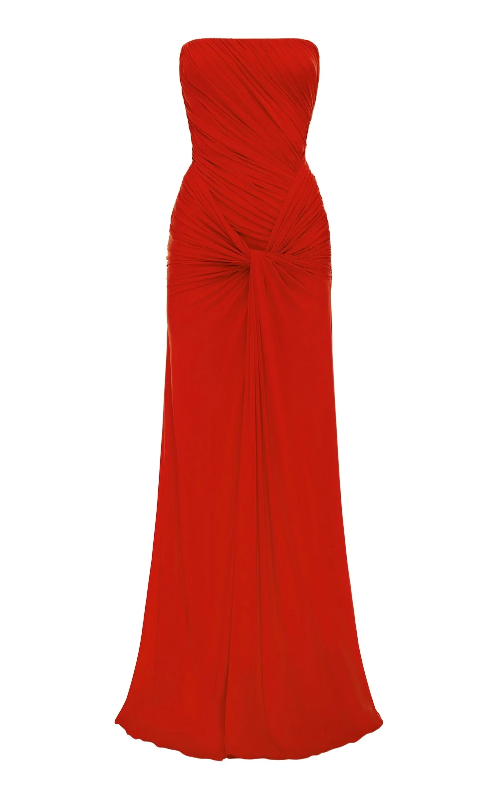 Strapless Ruched Jersey Gown Strapless Ruched Jersey Gown