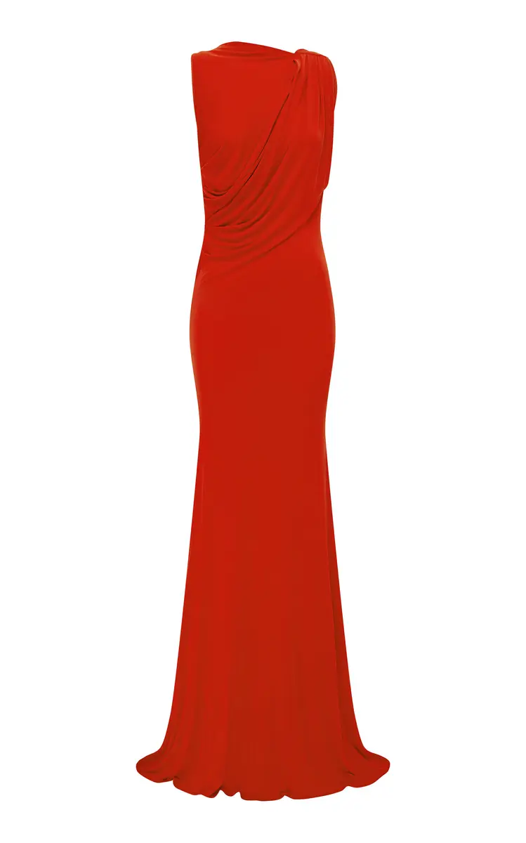 Alex Perry Sleeveless Open-Back Drape Gown | Thumbnail 8 Alex Perry Sleeveless Open-Back Drape Gown | Thumbnail 8