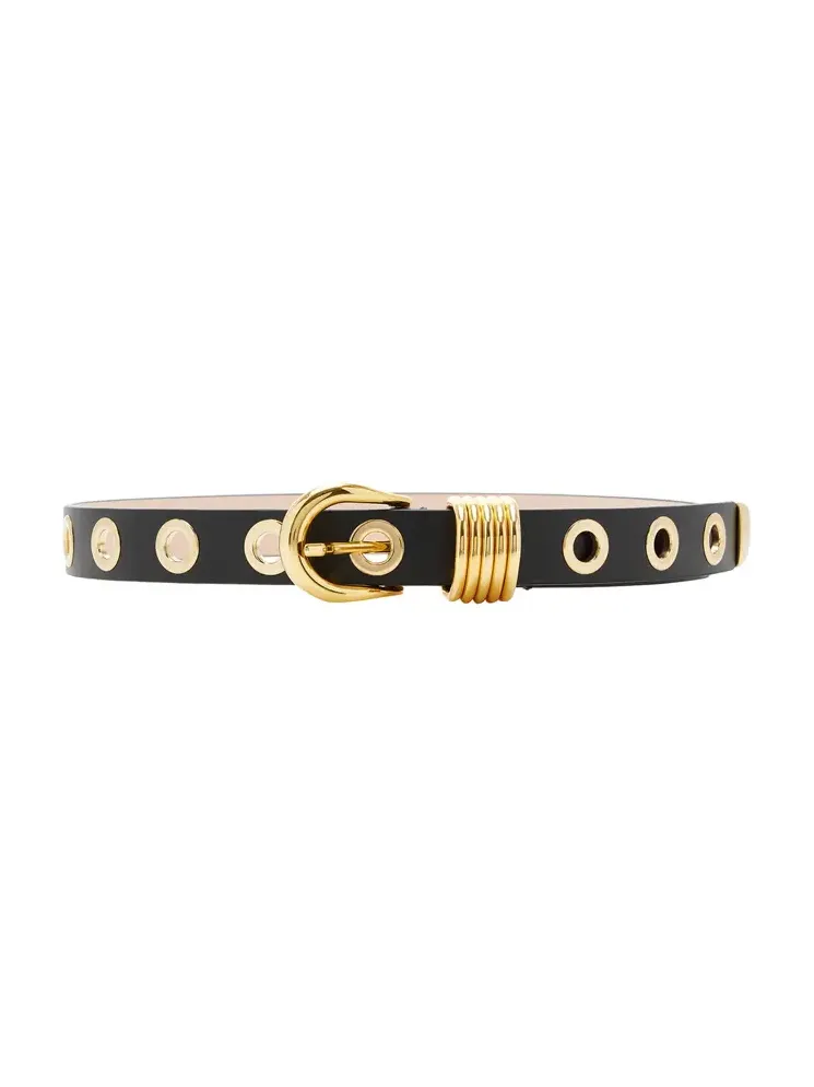 Hollyhock Rivet Leather Belt Hollyhock Rivet Leather Belt