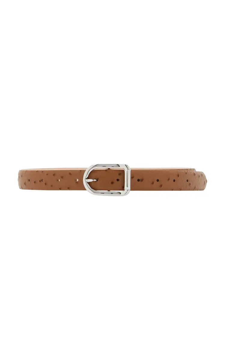 Déhanche Mija Ostrich-Effect Leather Belt | Thumbnail 2 Déhanche Mija Ostrich-Effect Leather Belt | Thumbnail 2