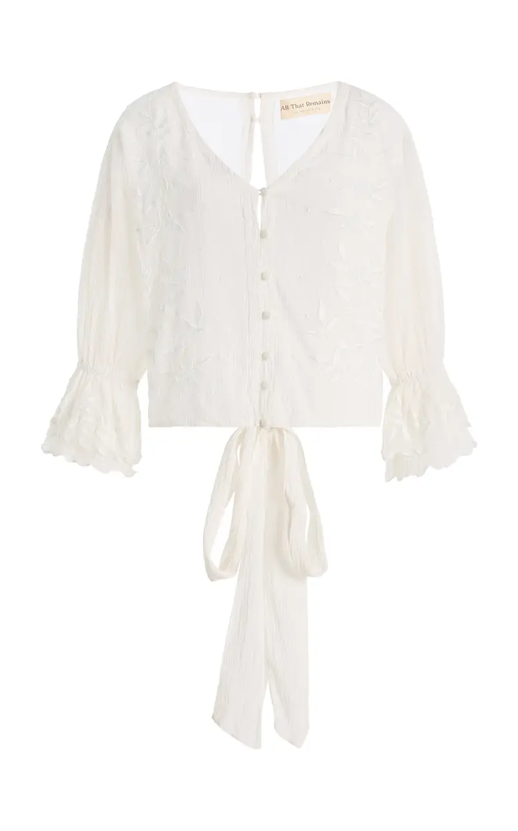All That Remains Jenine Cotton-Silk Top | Thumbnail 8