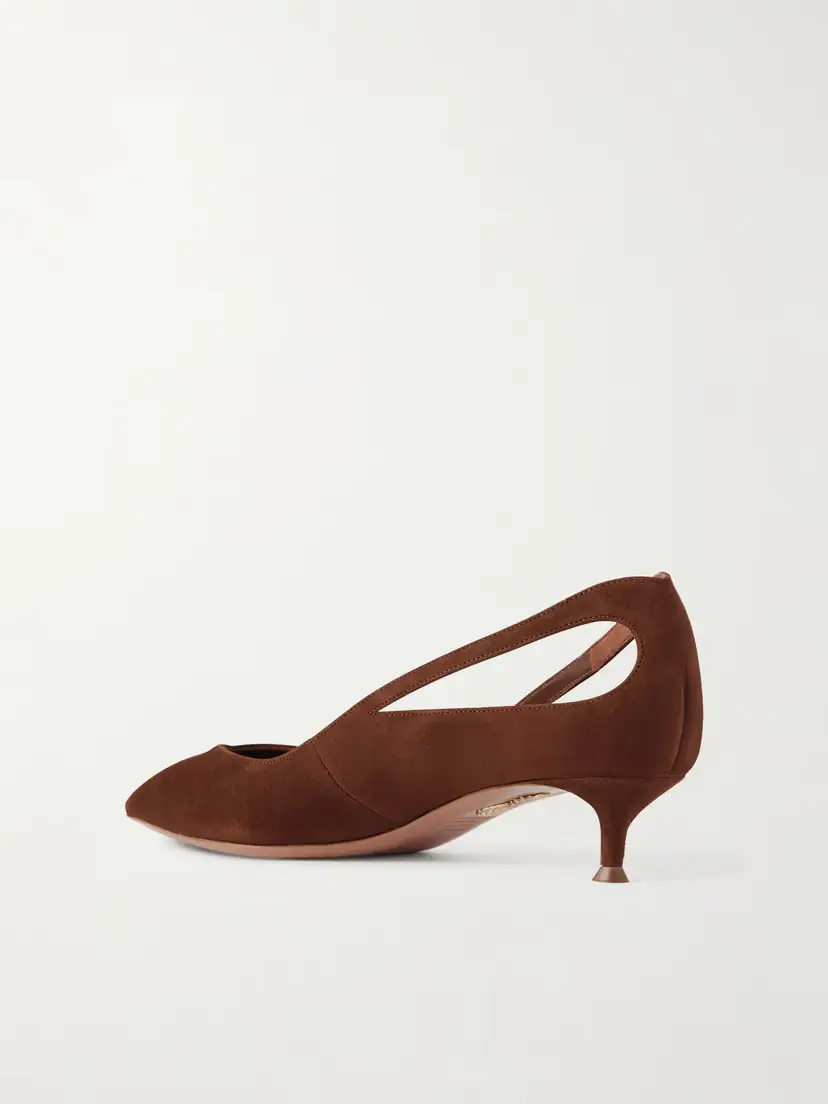Aquazzura Sheeva 30 Cut-out Suede Pumps | Thumbnail 3 Aquazzura Sheeva 30 Cut-out Suede Pumps | Thumbnail 3