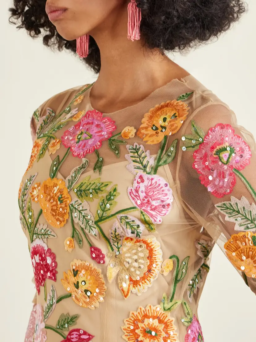 Carolina Herrera Sequin-detailed Embroidered Tulle Gown | Thumbnail 4 Carolina Herrera Sequin-detailed Embroidered Tulle Gown | Thumbnail 4