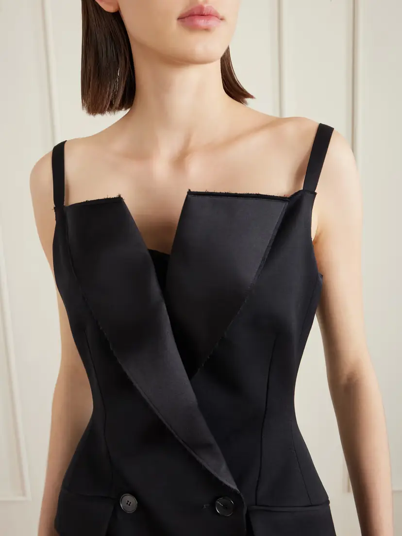 Givenchy Grain De Poudre Wool Mini Dress | Thumbnail 4 Givenchy Grain De Poudre Wool Mini Dress | Thumbnail 4