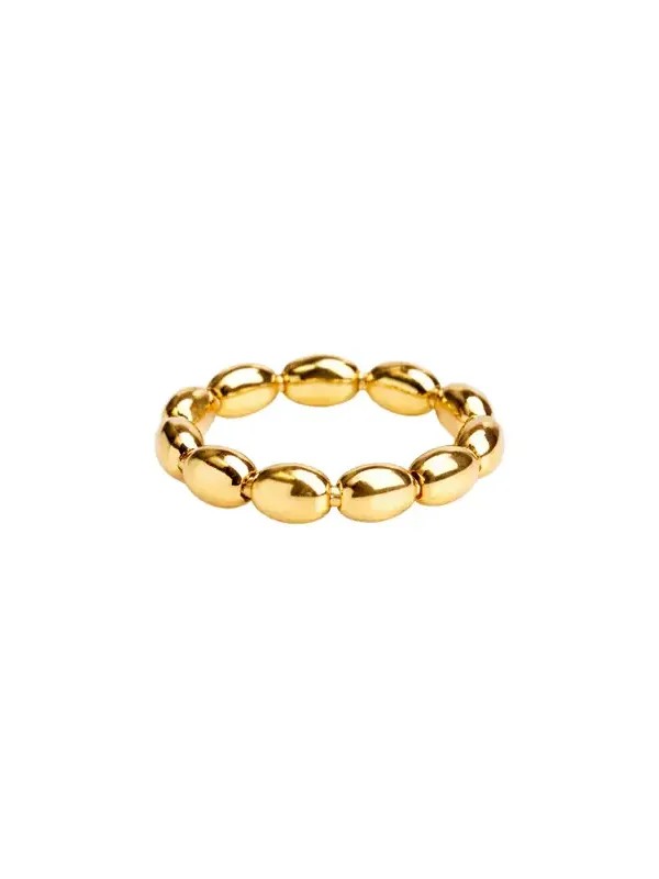 18KY 3.5g Big Bead Ring
