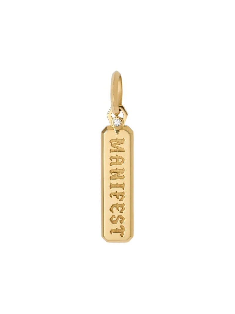 Large Manifest Dog Tag in 18K Yellow Gold Large Manifest Dog Tag in 18K Yellow Gold