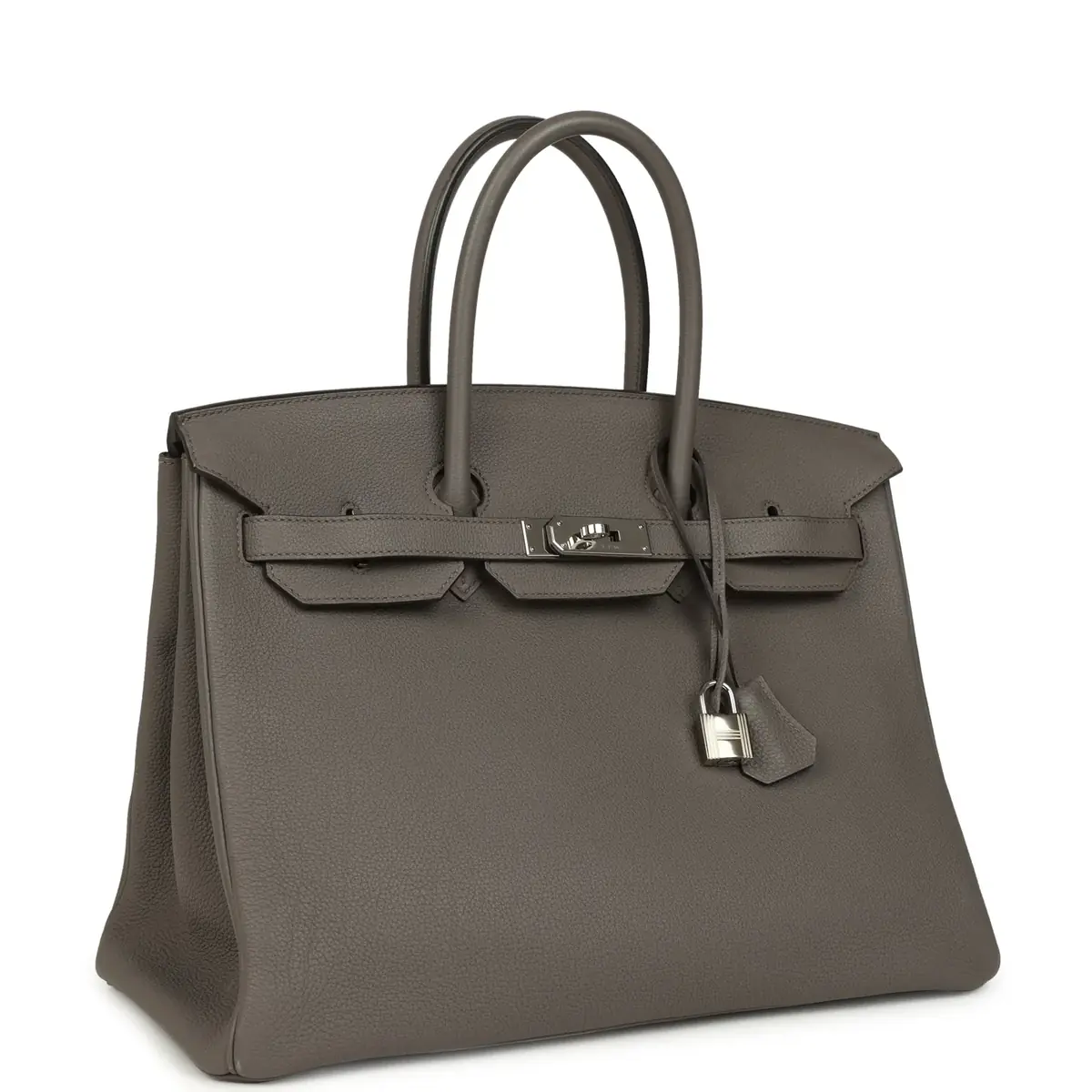 HERMÈS Pre-owned Hermes Birkin 35 Etain Togo Palladium Hardware | Thumbnail 2 HERMÈS Pre-owned Hermes Birkin 35 Etain Togo Palladium Hardware | Thumbnail 2