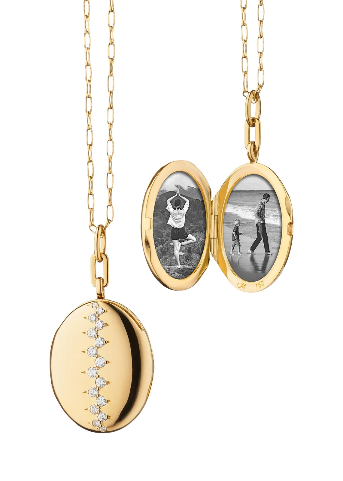 "Catherine" Staggered Diamond Locket "Catherine" Staggered Diamond Locket