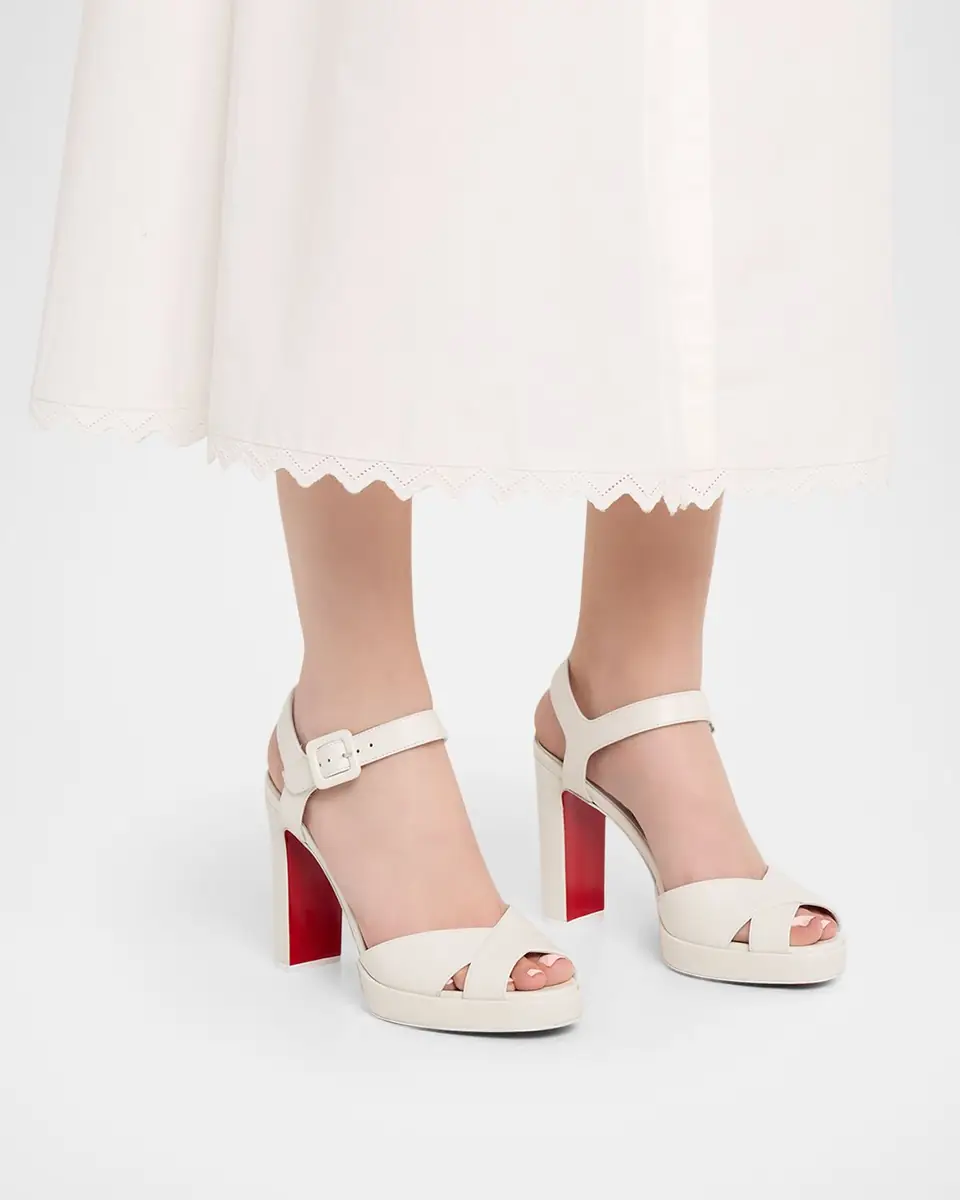 Christian Louboutin 100mm Cora Leather Sandals | Thumbnail 17 Christian Louboutin 100mm Cora Leather Sandals | Thumbnail 17