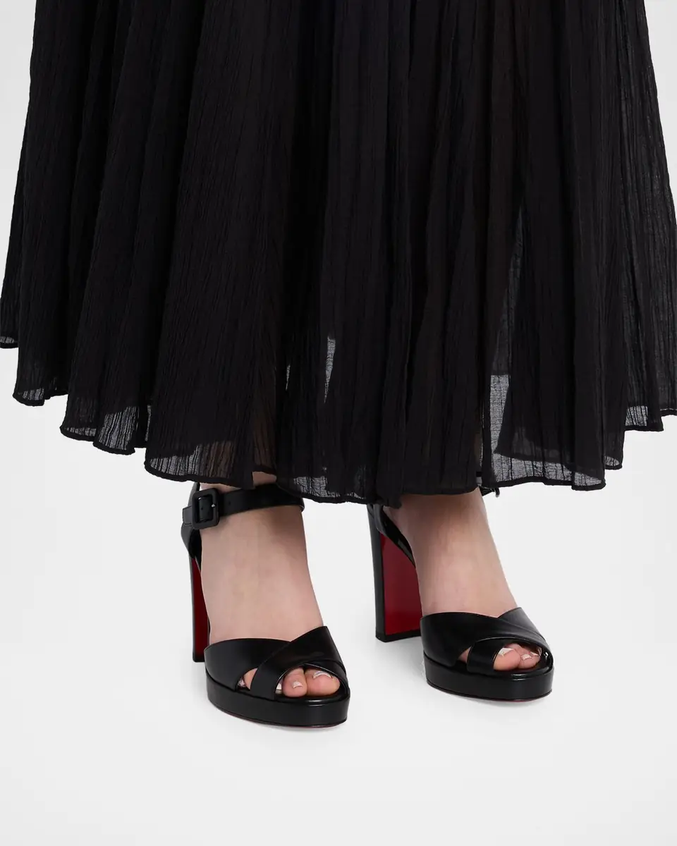 Christian Louboutin 100mm Cora Leather Sandals | Thumbnail 22 Christian Louboutin 100mm Cora Leather Sandals | Thumbnail 22