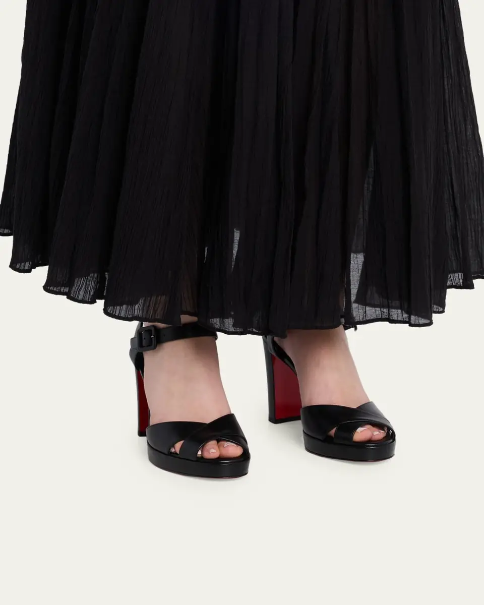 Christian Louboutin 100mm Cora Leather Sandals | Thumbnail 6 Christian Louboutin 100mm Cora Leather Sandals | Thumbnail 6
