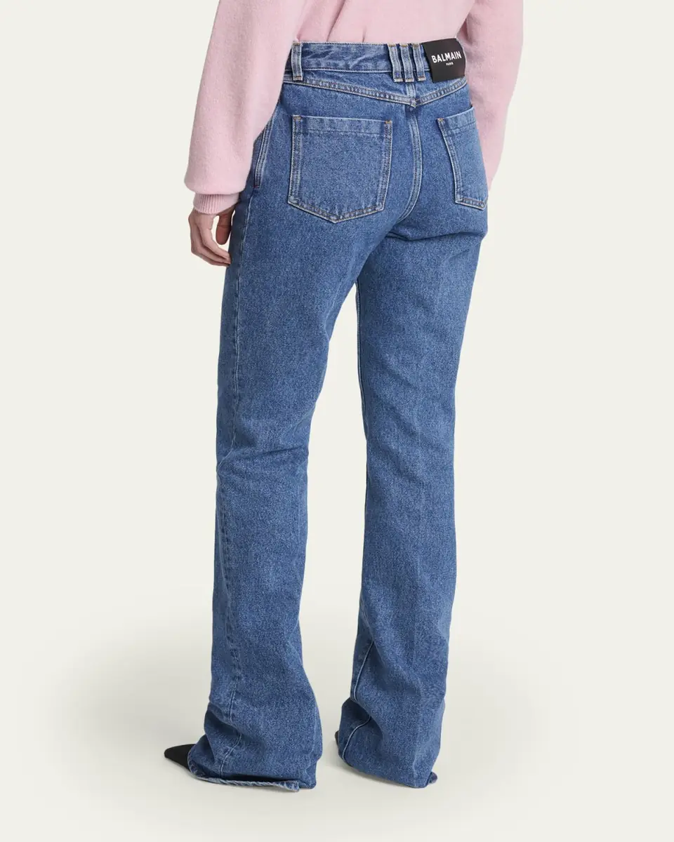 Balmain High-Rise Tailored Boot-Cut Jeans | Thumbnail 3 Balmain High-Rise Tailored Boot-Cut Jeans | Thumbnail 3
