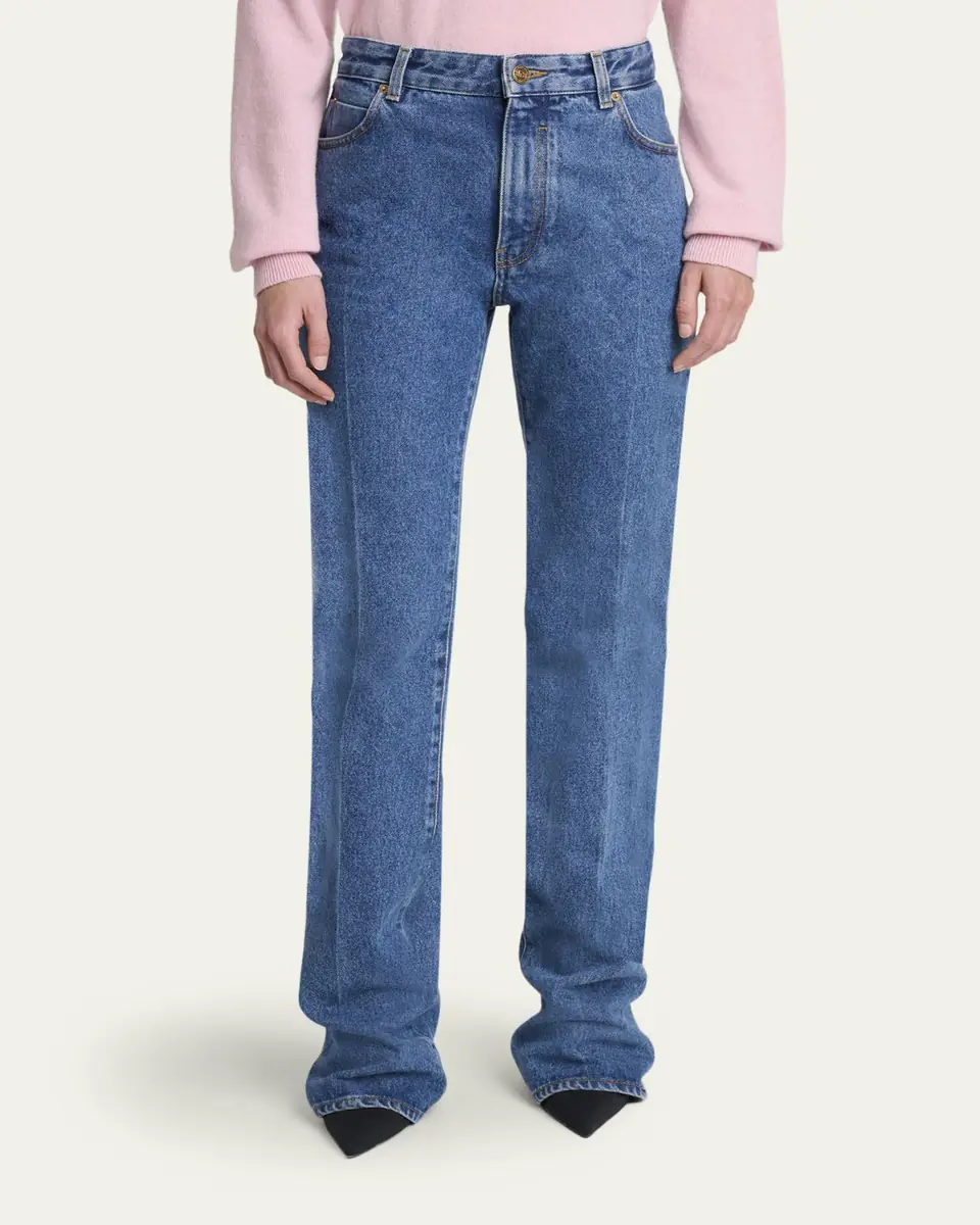Balmain High-Rise Tailored Boot-Cut Jeans | Thumbnail 4 Balmain High-Rise Tailored Boot-Cut Jeans | Thumbnail 4