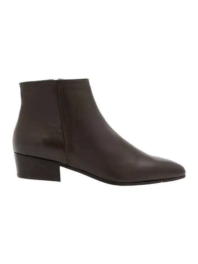Fuoco Leather Ankle Booties Fuoco Leather Ankle Booties